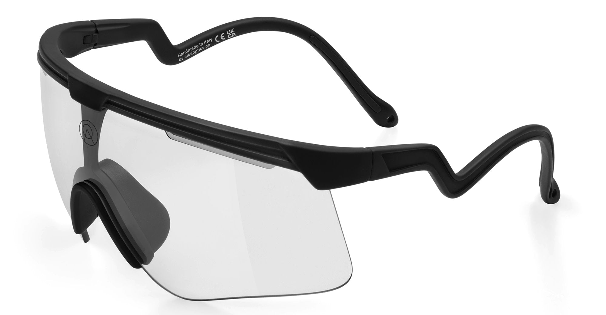 Ottica Mondello Roma - Alba Optics - 8050054516776 - DELTA - BLACK / VZUM F-LENS CLASSIC - Tr90 - shape Mask - Black - EYEWEAR - SUNGLASSES - Unisex,Uomo,Donna,Women,Men - lens Grey - Made In Italy