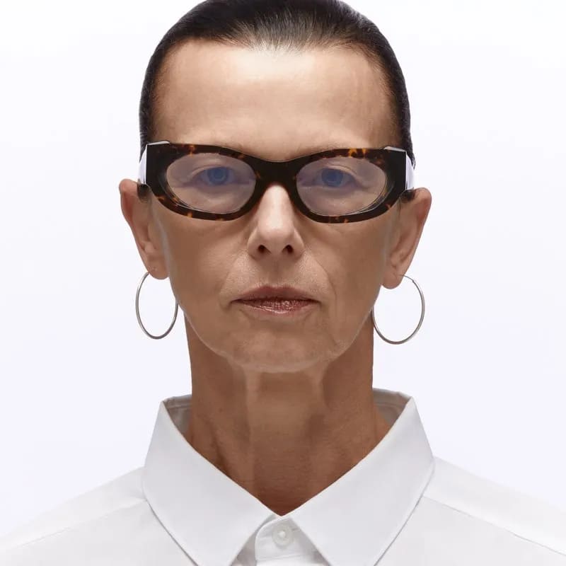 Ottica Mondello Roma - Kuboraum - KROK62TO000000OP - MASK K62 TO - TORTOISE RX  - Acetate - shape Oval - Tortoise - EYEWEAR - EYEGLASSES - Donna,Women - lens Clear - Made In Italy