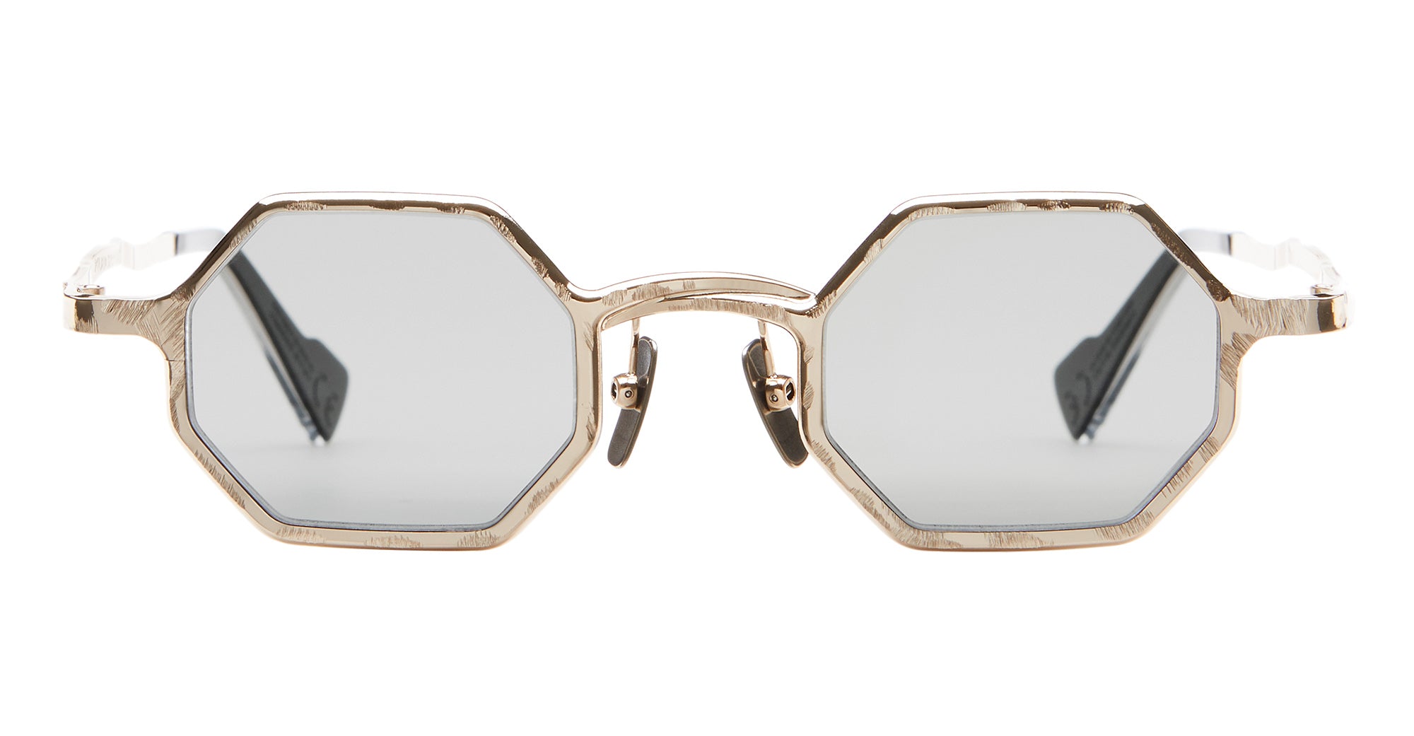 Ottica Mondello Roma - Kuboraum - KRSZ19PGG000002F - MASK Z19 - ROSE GOLD - metal, acetate - shape Hexagonal - rose gold - EYEWEAR - SUNGLASSES - Unisex,Uomo,Donna,Women,Men - lens Grey - Made In Italy