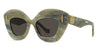 Ottica Mondello Roma - Loewe - LW40127I4860E - RETRO SCREEN - GREEN - Acetate - shape Cat-eye - green - EYEWEAR - SUNGLASSES - Donna,Women - lens Green - Made In Italy