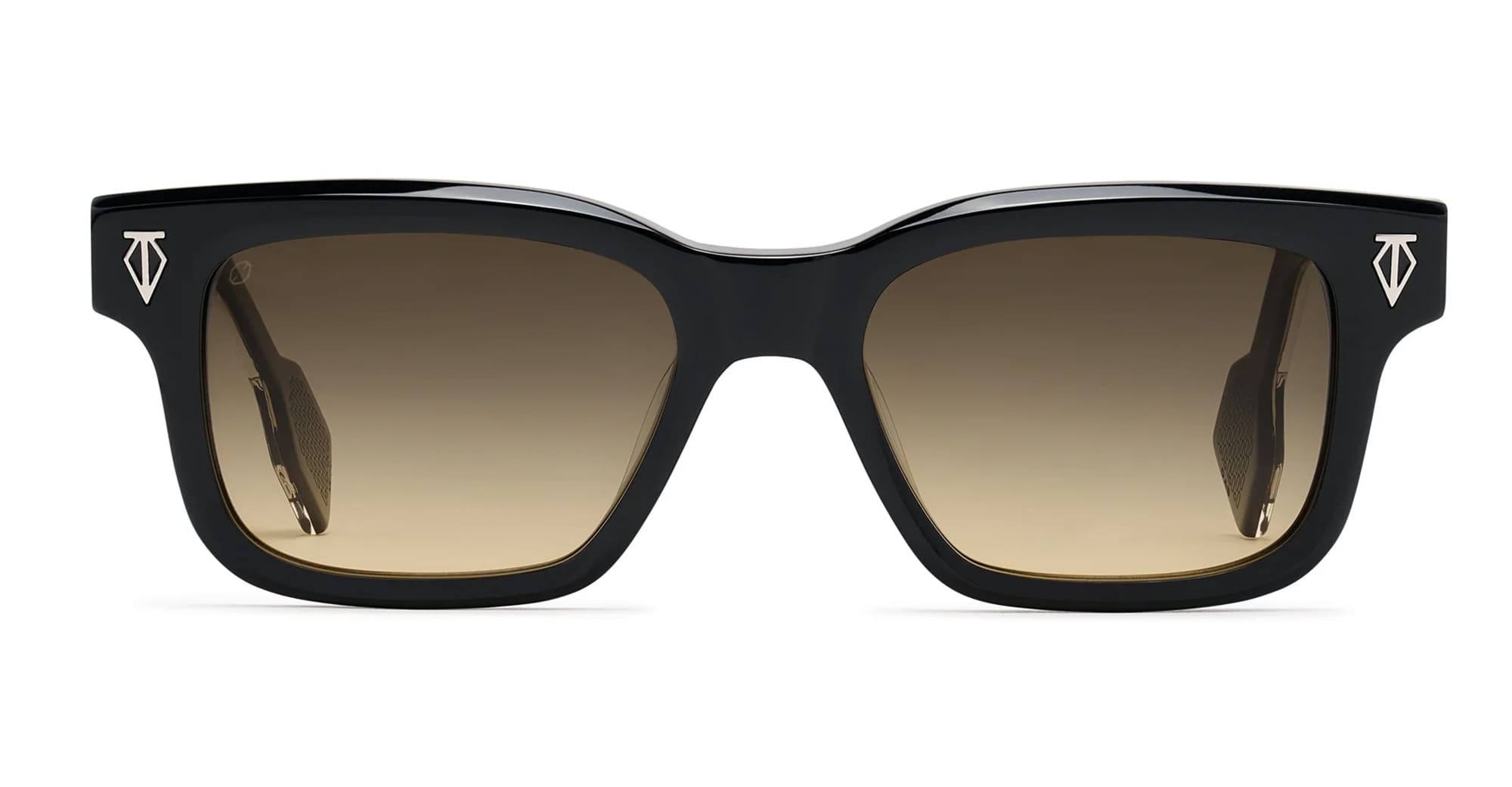 Ottica Mondello Roma - T HENRI - DAS - DAYTONA - SHADOW II - Acetate - shape Squared - Black - EYEWEAR - SUNGLASSES - Unisex,Uomo,Donna,Women,Men - lens Gradient brown - Made In Japan