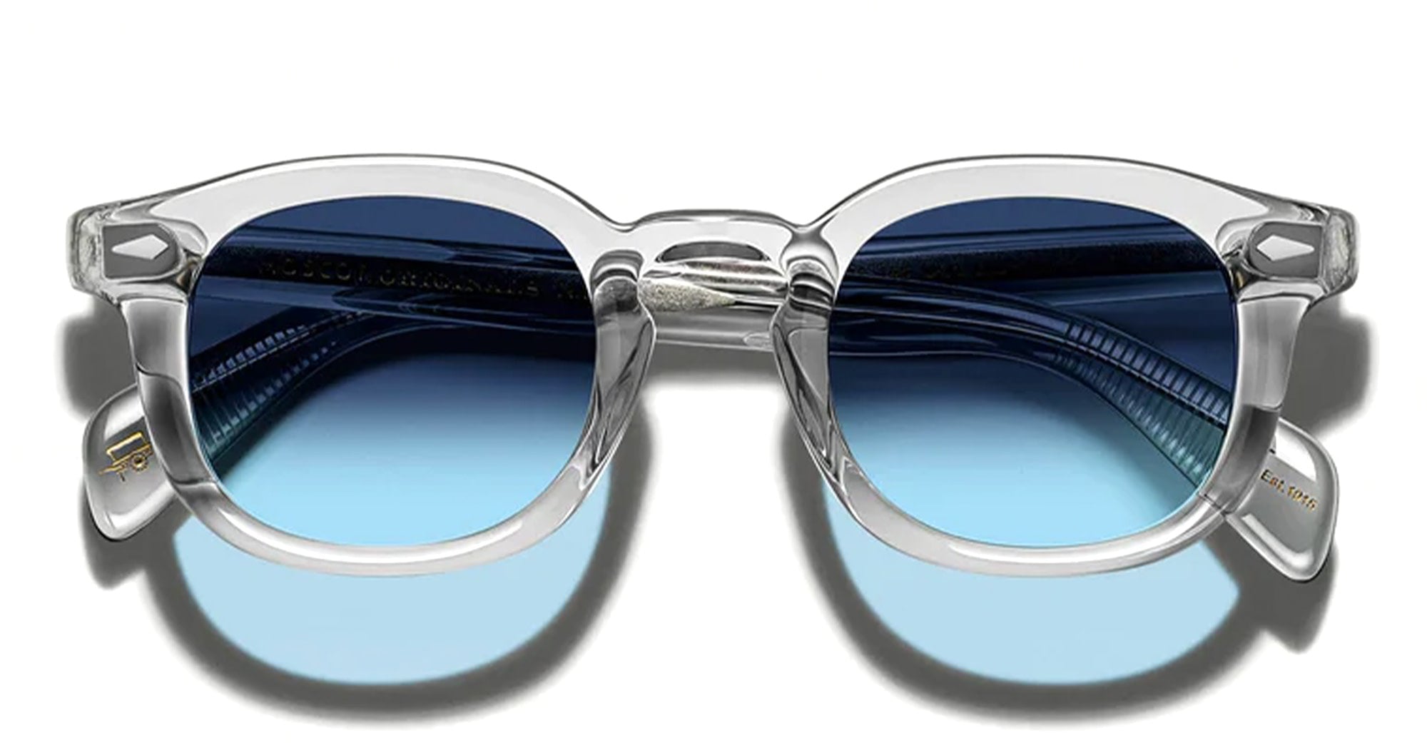 Ottica Mondello Roma - Moscot - OR-MEK-S46241202-TP - MEKLER (46) - GREY/ DENIM BLUE LENS - Acetate - shape  - grey - EYEWEAR - SUNGLASSES - Unisex,Uomo,Donna,Women,Men - lens  - Made In China