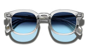 Ottica Mondello Roma - Moscot - OR-MEK-S46241202-TP - MEKLER (46) - GREY/ DENIM BLUE LENS - Acetate - shape  - grey - EYEWEAR - SUNGLASSES - Unisex,Uomo,Donna,Women,Men - lens  - Made In China