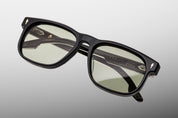 Ottica Mondello Roma - Jacques Marie Mage - JMMAW-16C - DEWITT - COBRA - Acetate - shape Rectangular - Black - EYEWEAR - SUNGLASSES - Unisex,Uomo,Donna,Women,Men - lens Green - Made In Japan