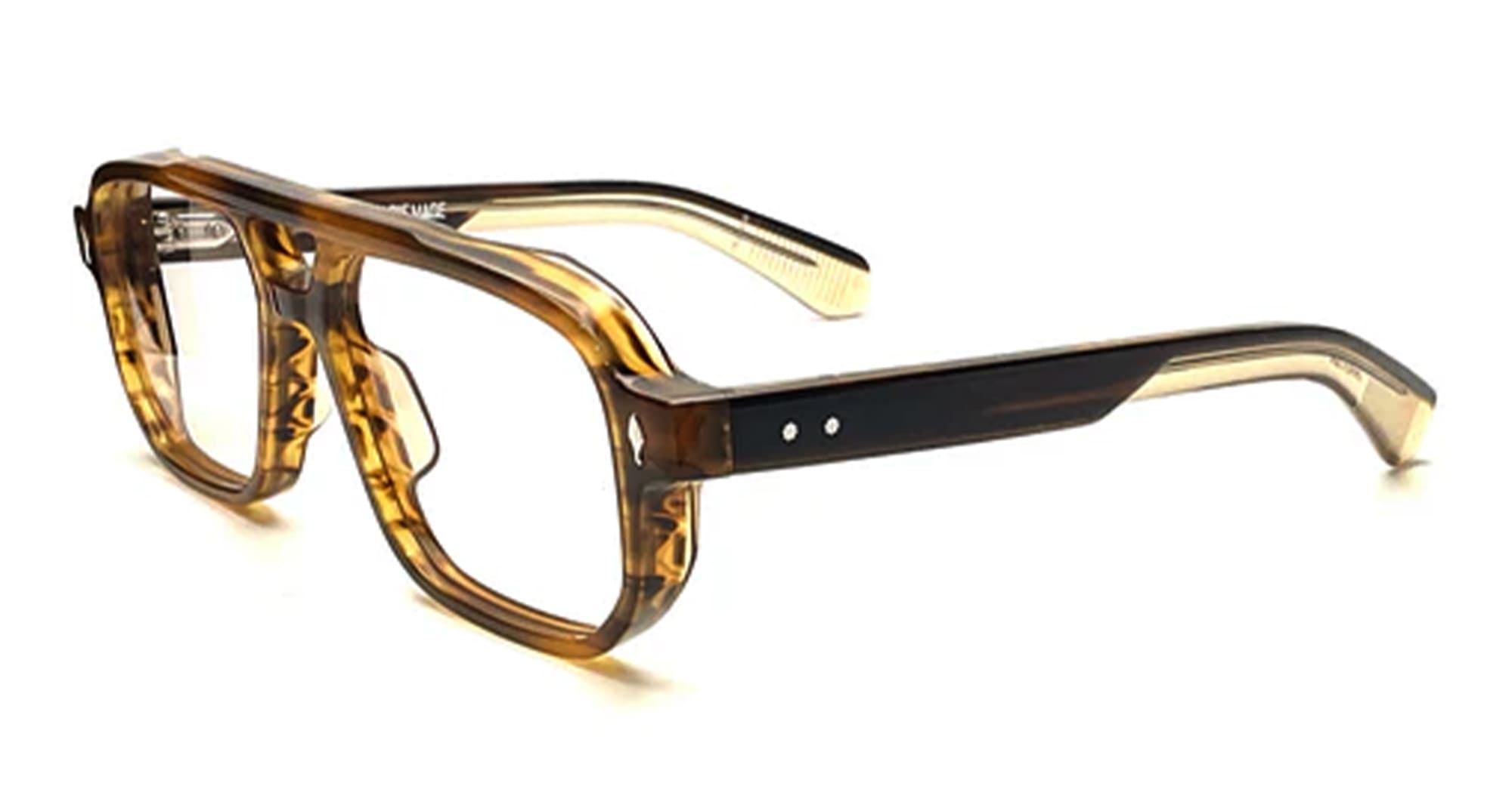Ottica Mondello Roma - Jacques Marie Mage - JMMEVRX-18N - EVANS - HAZEL RX - Acetate - shape Navigator - brown - EYEWEAR - EYEGLASSES - Uomo,Men - lens Clear - Made In Japan
