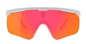Ottica Mondello Roma - Alba Optics - 8050054518626 - DELTA - WHITE / VZUM F-LENS FIRE - Tr90 - shape Mask - White - EYEWEAR - SUNGLASSES - Unisex,Uomo,Donna,Women,Men - lens red - Made In Italy