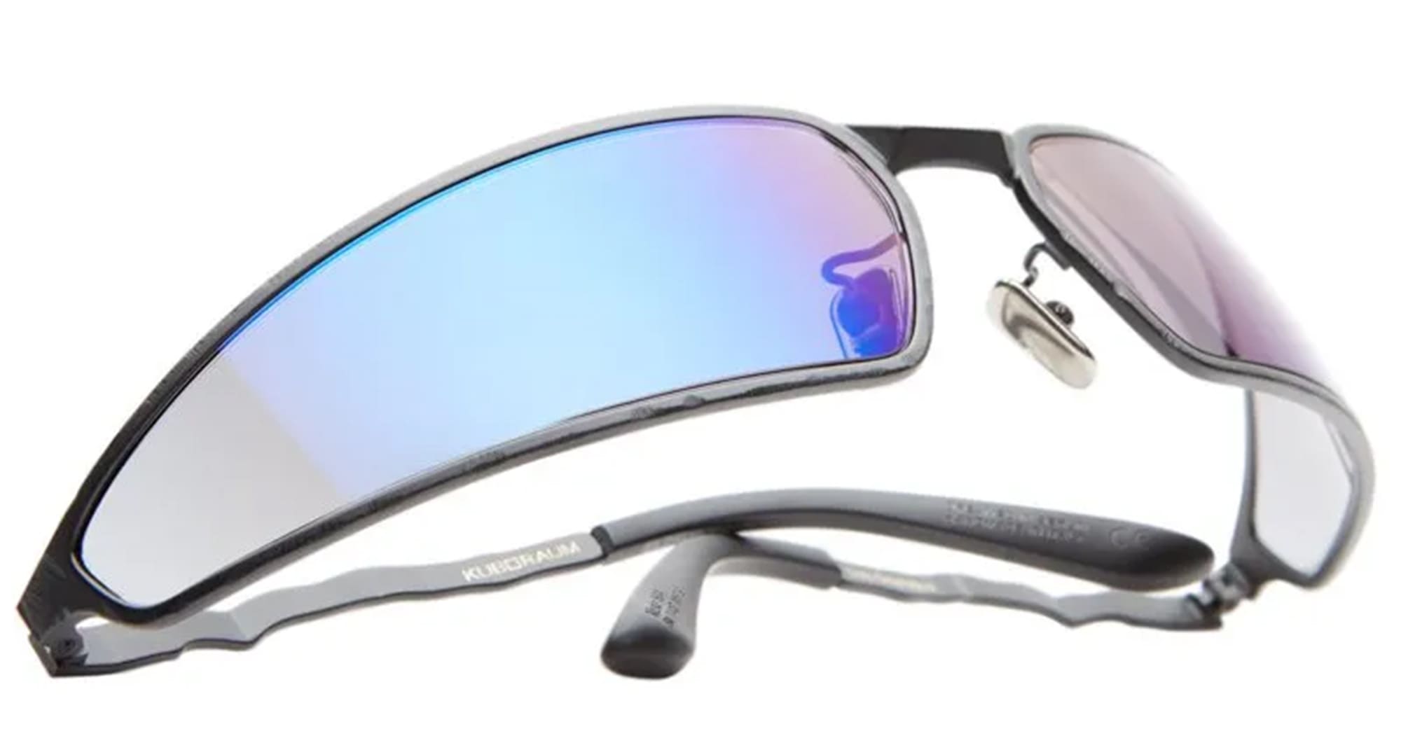 Ottica Mondello Roma - Kuboraum - KRSH34BM000000BT - MASK H34 BM - BLACK MATTE - Metal - shape Mask - Black - EYEWEAR - SUNGLASSES - Unisex,Uomo,Donna,Women,Men - lens Blue - Made In Italy