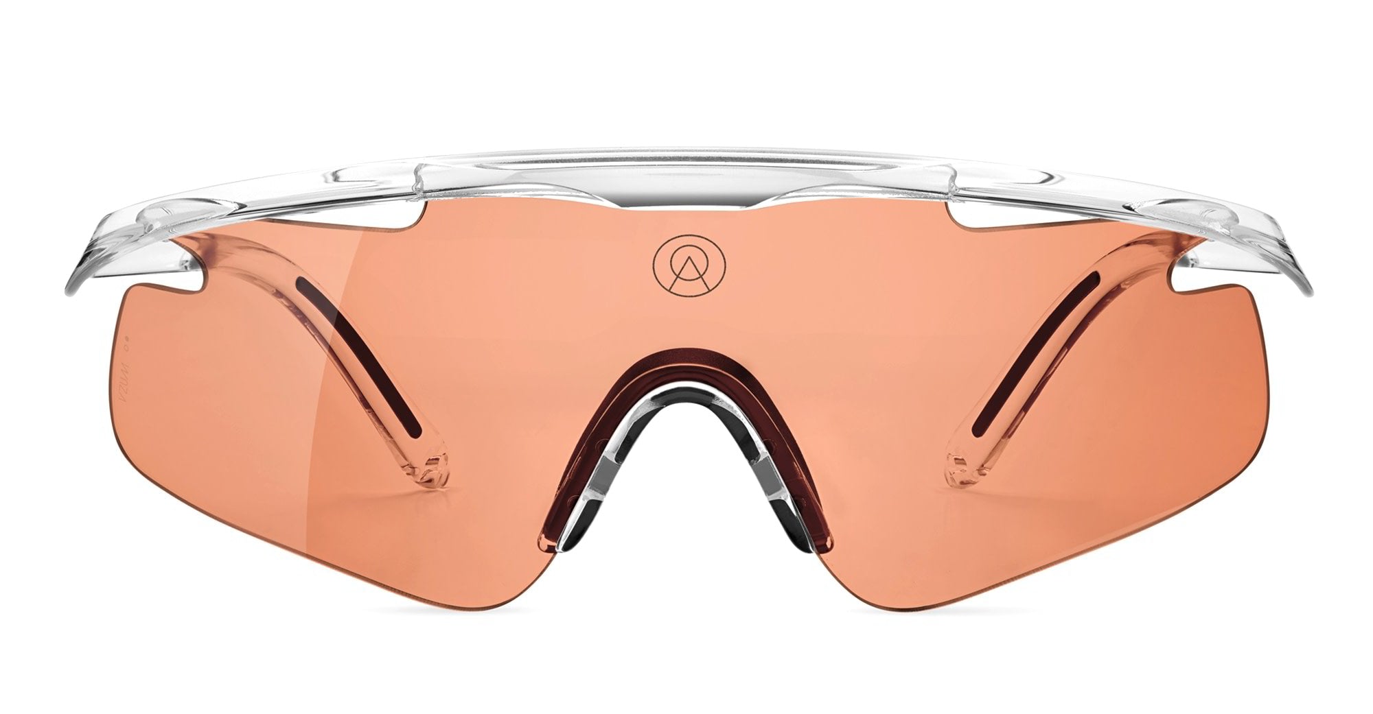  VZUM SALMON - Tr90 - shape Mask - Crystal - EYEWEAR - SUNGLASSES - Unisex,Uomo,Donna,Women,Men - lens Pink - Made In Italy