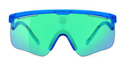 Ottica Mondello Roma - Alba Optics - 8050054517544 - DELTA - BLUE GLOSSY / VZUM F-LENS BTL - Tr90 - shape Mask - blue - EYEWEAR - SUNGLASSES - Unisex,Uomo,Donna,Women,Men - lens Green - Made In Italy