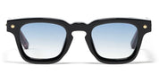Ottica Mondello Roma - John Dalia - P16-C101-47 - PROJECT 16 (47) -  C101 Shiny Black / Yellow Gold - Acetate - shape Squared - Black, gold - EYEWEAR - SUNGLASSES - Unisex,Uomo,Donna,Women,Men - lens Gradient blue - Made In France