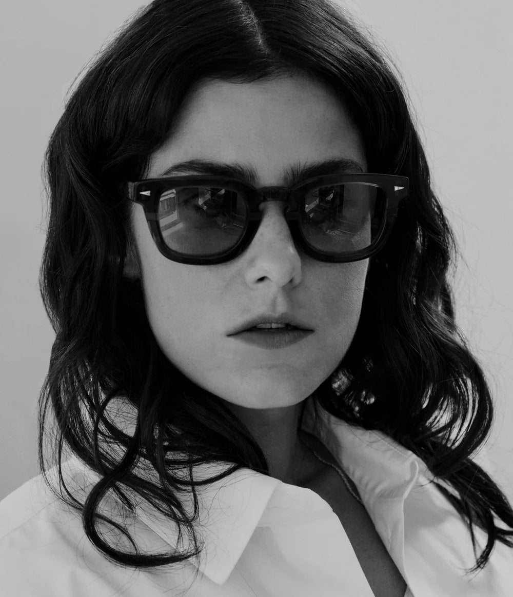 Ottica Mondello Roma - Ahlem - AHL.004013.SUN - Champ De Mars - Novemberlight / Green Gradient - Acetate - shape Panto - transparent - EYEWEAR - SUNGLASSES - Unisex,Uomo,Donna,Women,Men - lens Gradient blue - Made In France