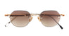 Ottica Mondello Roma - Sato - TEREBELLUM-I-S604 - TEREBELLUM I - ROSE GOLD / PLATINUM - Titanium - shape Round - rose gold - EYEWEAR - SUNGLASSES - Uomo,Men - lens Gradient brown - Made In Japan