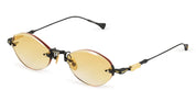 Ottica Mondello Roma - T HENRI - RMM - MOONBEAM - MIDNIGHT OPUS - Titanium - shape Oval - Black - EYEWEAR - SUNGLASSES - Donna,Women - lens gradient yellow - Made In Japan