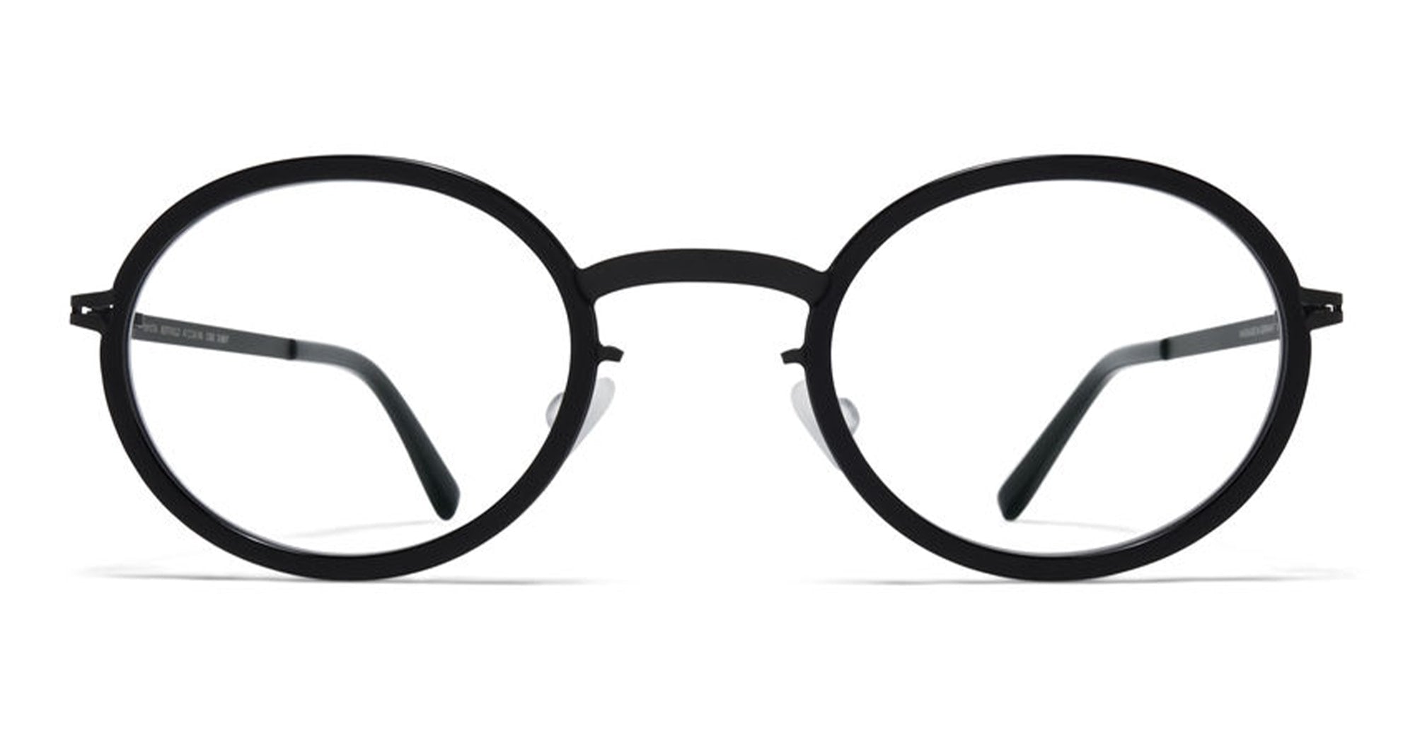 Ottica Mondello Roma - Mykita - 10089689 - BERTHOLD - A6 Black RX - stainless steel - shape Oval - Black - EYEWEAR - EYEGLASSES - Unisex,Uomo,Donna,Women,Men - lens  - Made In Germany