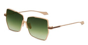 Ottica Mondello Roma - DITA - DTS202-A-02 - METAMORPHOSIS - Brushed White Gold / Dark Green - Titanium - shape Butterfly - Gold - EYEWEAR - SUNGLASSES - Donna,Women - lens Green - Made In Japan