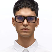 Ottica Mondello Roma - Kuboraum - KROK61FLT00000OP - MASK K61 FLT- FLAMED TORTOISE RX  - Acetate - shape Rectangular - Tortoise - EYEWEAR - EYEGLASSES - Unisex,Uomo,Donna,Women,Men - lens Clear - Made In Italy