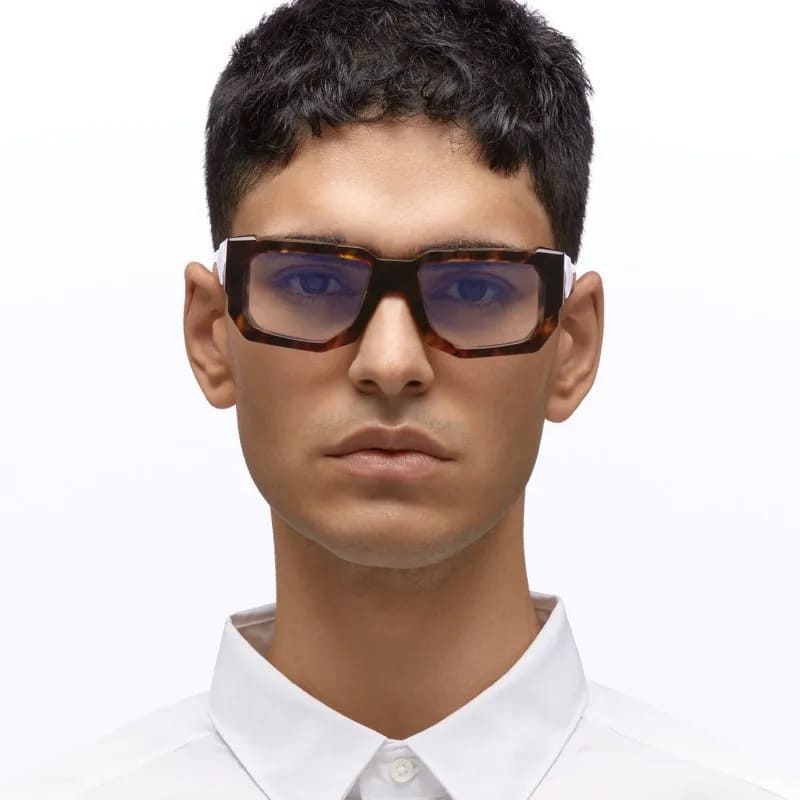 Ottica Mondello Roma - Kuboraum - KROK61FLT00000OP - MASK K61 FLT- FLAMED TORTOISE RX  - Acetate - shape Rectangular - Tortoise - EYEWEAR - EYEGLASSES - Unisex,Uomo,Donna,Women,Men - lens Clear - Made In Italy