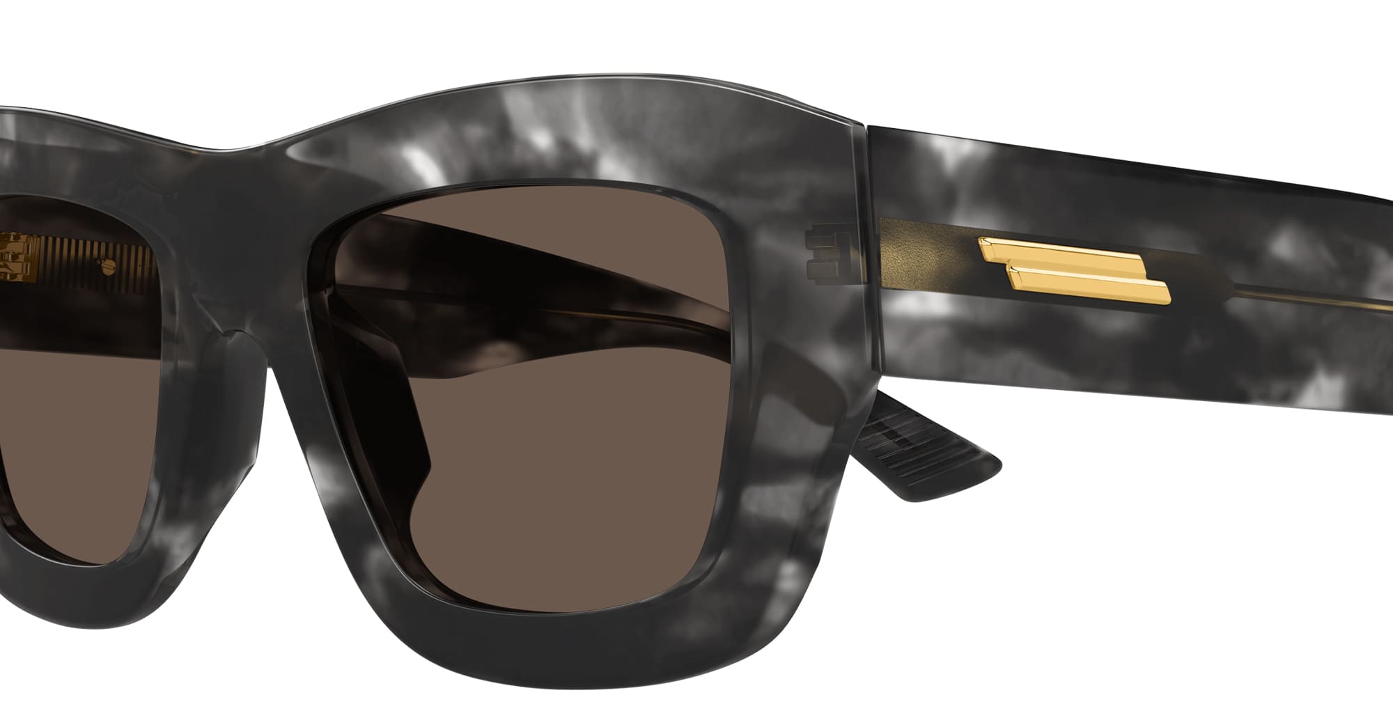Ottica Mondello Roma - Bottega Veneta - BV1357S-002 - BV1357S-002 - BLACK HAVANA - Acetate - shape Squared - Black - EYEWEAR - SUNGLASSES - Donna,Women - lens Brown - Made In Japan