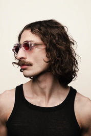 Ottica Mondello Roma - Paloceras - Pebble-Crystal-Pink-RX - PEBBLE - CRYSTAL / PINK RX - Acetate - shape Round - transparent pink - EYEWEAR - SUNGLASSES - Unisex,Uomo,Donna,Women,Men - lens Pink - Made In China