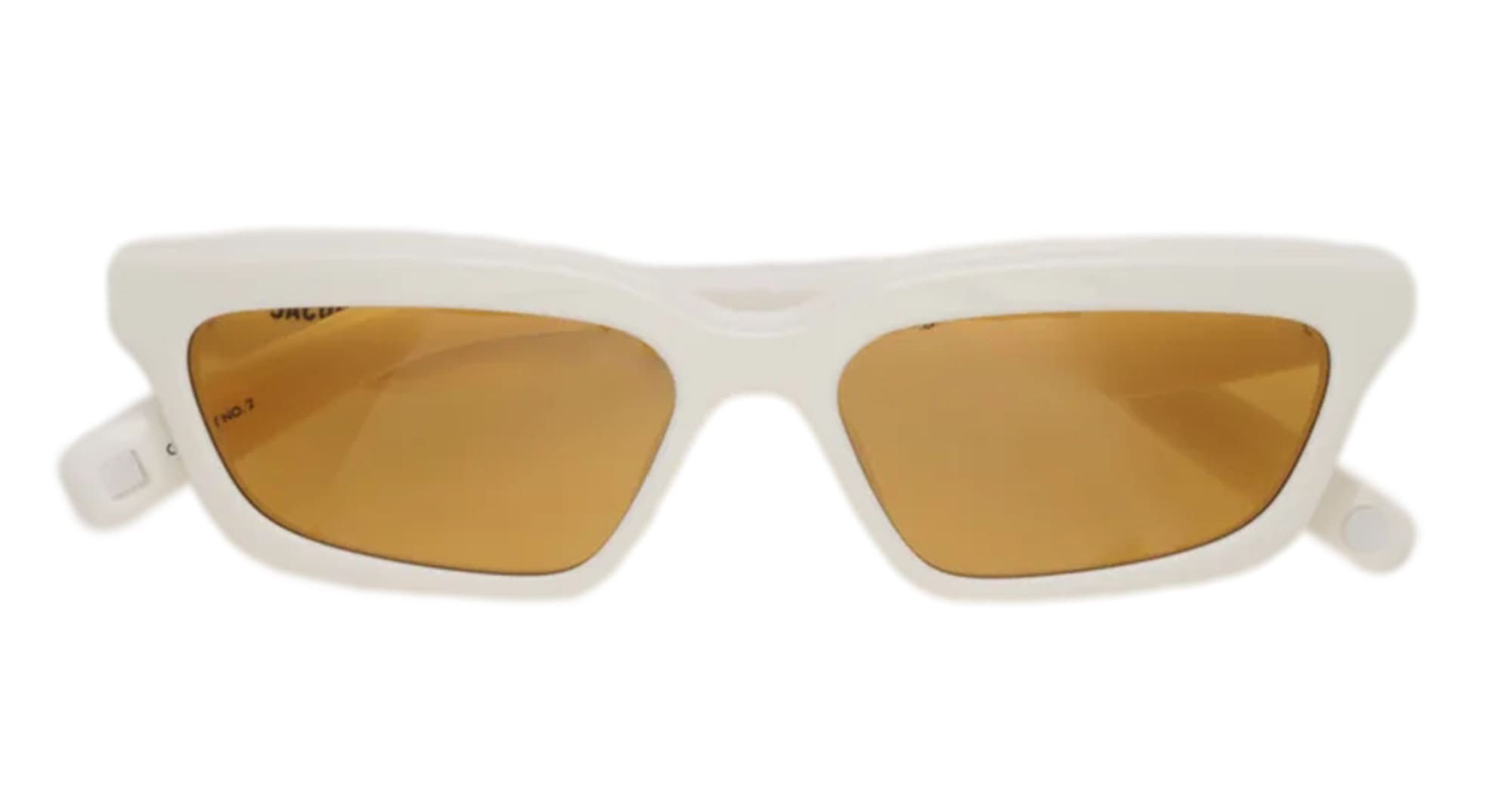  AMBER LENS - Acetate - shape Rectangular - White - EYEWEAR - SUNGLASSES - Donna,Women - lens amber - Made In Japan