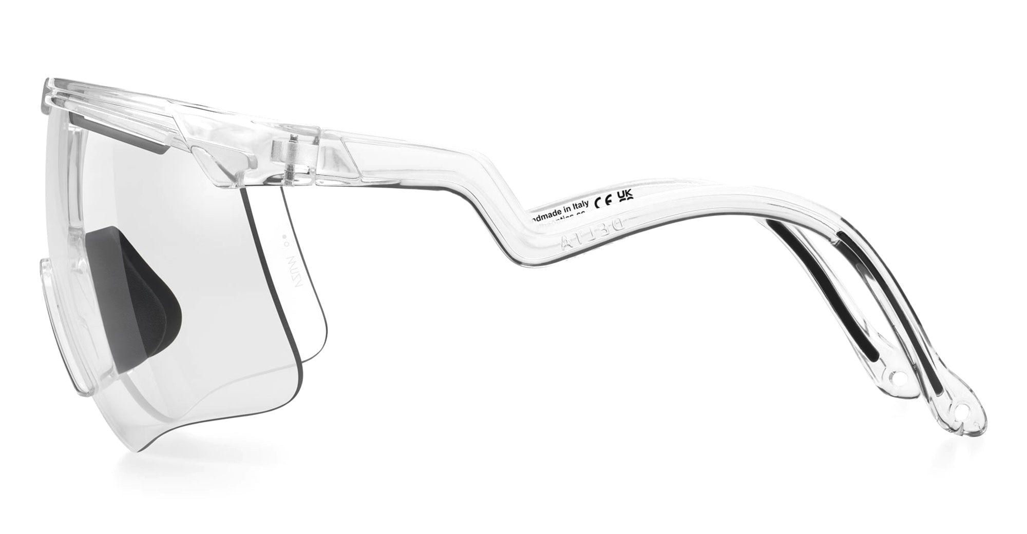 Ottica Mondello Roma - Alba Optics - 8050054515908 - DELTA - CRYSTAL / VZUM F-LENS CLASSIC - Tr90 - shape Mask - transparent - EYEWEAR - SUNGLASSES - Unisex,Uomo,Donna,Women,Men - lens Grey - Made In Italy