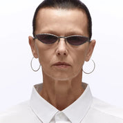 Ottica Mondello Roma - Kuboraum - KRSZ29GM000000VC - MASK Z29 GM - GUNMETAL - metal, acetate - shape Cat-eye - grey - EYEWEAR - SUNGLASSES - Unisex,Uomo,Donna,Women,Men - lens violet - Made In Italy