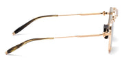 Ottica Mondello Roma - Akoni - AKS-200A-50 - EUROPA - BRUSHED WHITE GOLD / DARK TORTOISE - titanium, acetate - shape Pilot - gold, tortoise - EYEWEAR - SUNGLASSES - Unisex,Uomo,Donna,Women,Men - lens Green - Made In Japan