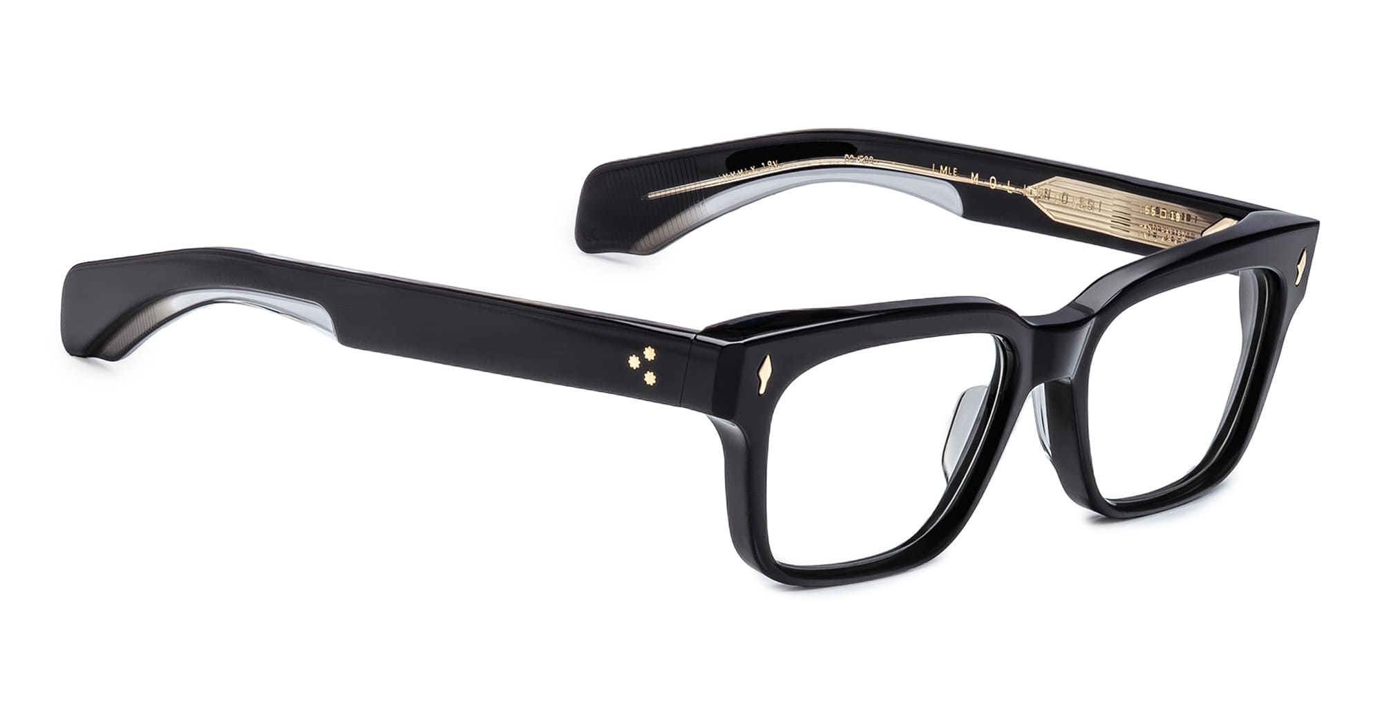 Ottica Mondello Roma - Jacques Marie Mage - JMMMLXRX-18V - MOLINO 55 - VENOM RX - Acetate - shape Rectangular - Black - EYEWEAR - EYEGLASSES - Unisex,Uomo,Donna,Women,Men - lens Clear - Made In Japan