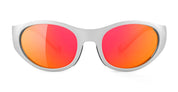 Ottica Mondello Roma - Alba Optics - 8050054515229 - ANVMA 99 - SILVER METAL / VZUM LAVA - Tr90 - shape Oval - Silver - EYEWEAR - SUNGLASSES - Unisex,Uomo,Donna,Women,Men - lens red - Made In Italy