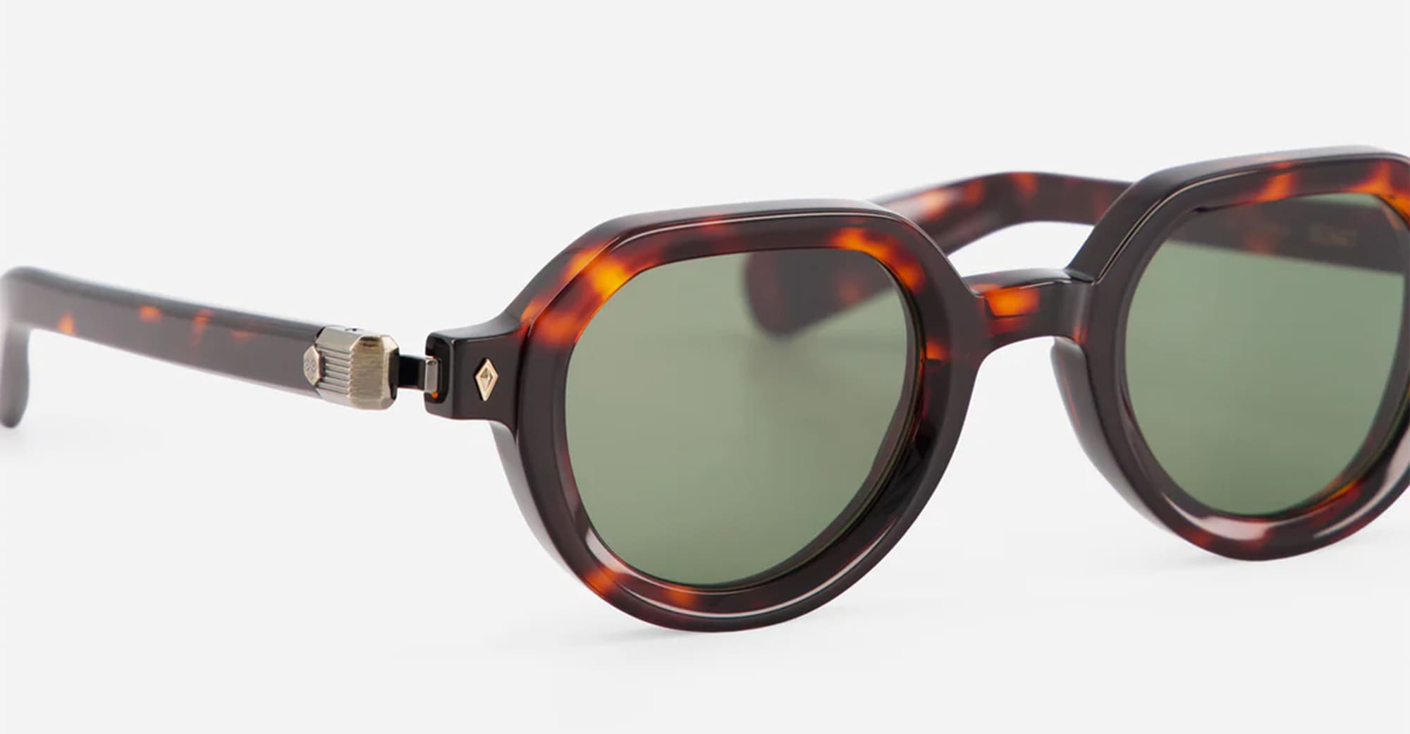 Ottica Mondello Roma - Sato - Elnat-TT-AG-1 - ELNAT - TOKYO TORTOISE / ANTIQUE GOLD - Acetate - shape Round - Tortoise - EYEWEAR - SUNGLASSES - Unisex,Uomo,Donna,Women,Men - lens Green - Made In Japan