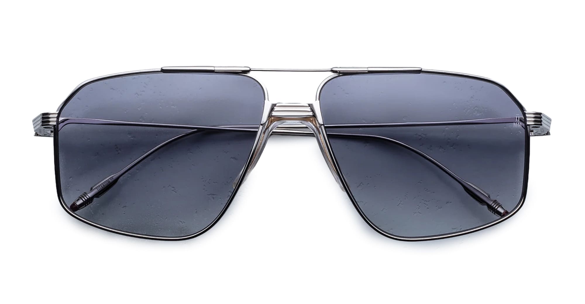 Ottica Mondello Roma - Jacques Marie Mage - JMMJG-15Z - JAGGER - SULFUR - Titanium - shape Aviator - Silver - EYEWEAR - SUNGLASSES - Uomo,Men - lens Grey - Made In Japan