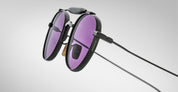 Ottica Mondello Roma - Jacques Marie Mage - JMMDS-17D - DASAN - SPIDER - Titanium - shape Aviator - Black - EYEWEAR - SUNGLASSES - Unisex,Uomo,Donna,Women,Men - lens purple - Made In Japan