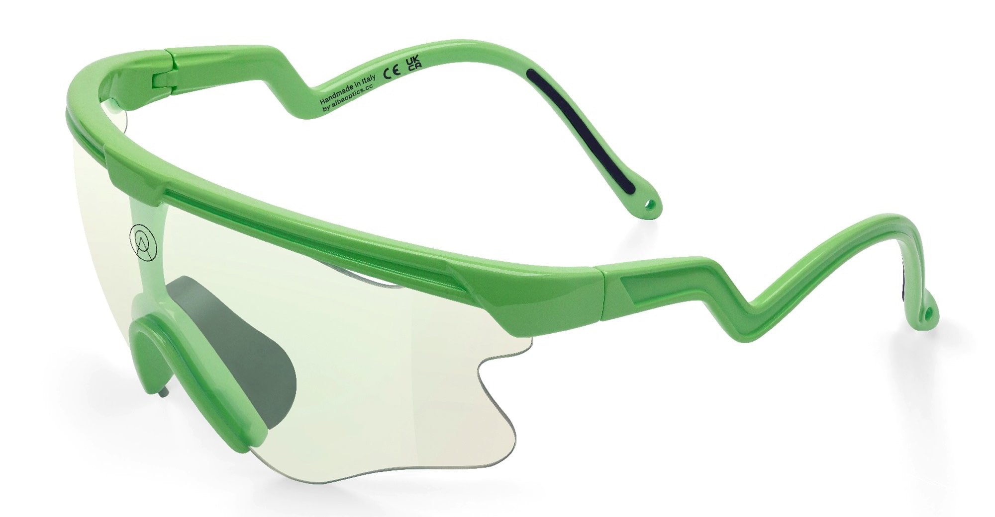 Ottica Mondello Roma - Alba Optics - 8050054517841 - DELTA LEI - PISTACHIO / VZUM F-LENS BTL - Tr90 - shape Mask - green - EYEWEAR - SUNGLASSES - Unisex,Uomo,Donna,Women,Men - lens blue green - Made In Italy