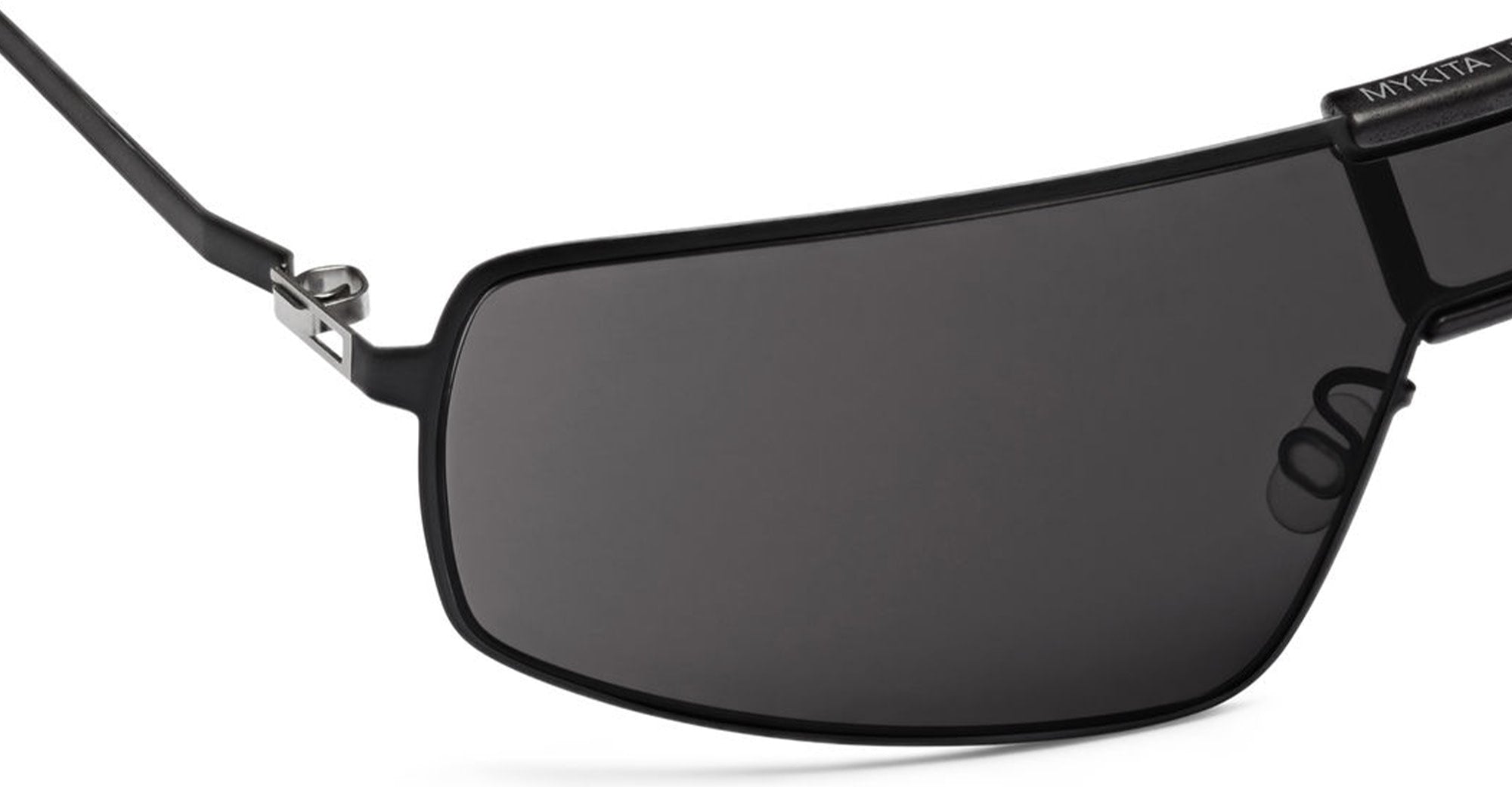 Ottica Mondello Roma - Mykita - 10300644 - MR008 MH73 - Black / Black / Super Black Lens - stainless steel - shape  - silver, black - EYEWEAR - SUNGLASSES - Unisex,Uomo,Donna,Women,Men - lens  - Made In Germany