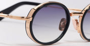Ottica Mondello Roma - John Dalia - EDDIE-C134 - EDDIE - C134 Dark Navy Blue / Rose Gold - Metal - shape  - blue, gold - EYEWEAR - SUNGLASSES - Unisex,Uomo,Donna,Women,Men - lens  - Made In France