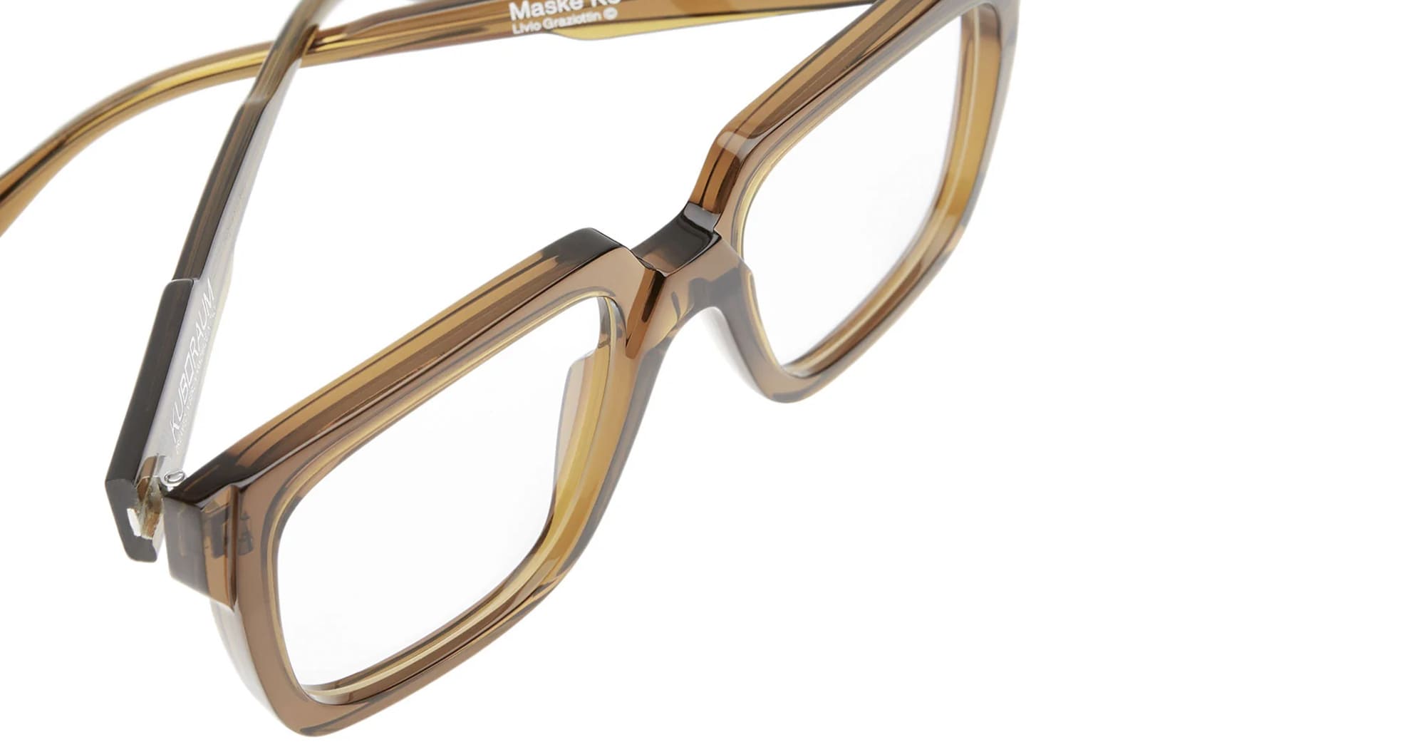 Ottica Mondello Roma - Kuboraum - KRO0K3GD000000OP - MASK K3 GD - GIANDUIA RX - Acetate - shape Squared - brown - EYEWEAR - EYEGLASSES - Unisex,Uomo,Donna,Women,Men - lens Clear - Made In Italy