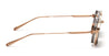 Ottica Mondello Roma - Akoni - AKS-508A-51 - ERIS-TWO - BRUSHED WHITE GOLD / MATTE BLACK - Titanium - shape Octagonal - light gold - EYEWEAR - SUNGLASSES - Uomo,Men - lens olive green - Made In Japan