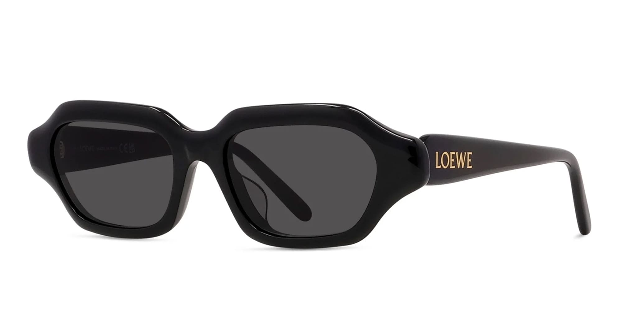 Ottica Mondello Roma - Loewe - LW40157U5101A - LW40157U - BLACK - Acetate - shape Rectangular - Dark Havana - EYEWEAR - SUNGLASSES - Donna,Women - lens Grey - Made In Italy