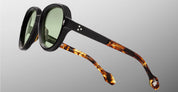 Ottica Mondello Roma - Jacques Marie Mage - JMMOU-K24 - LOUISE - LONDRES - Acetate - shape Round - black, tortoise - EYEWEAR - SUNGLASSES - Donna,Women - lens Green - Made In Japan