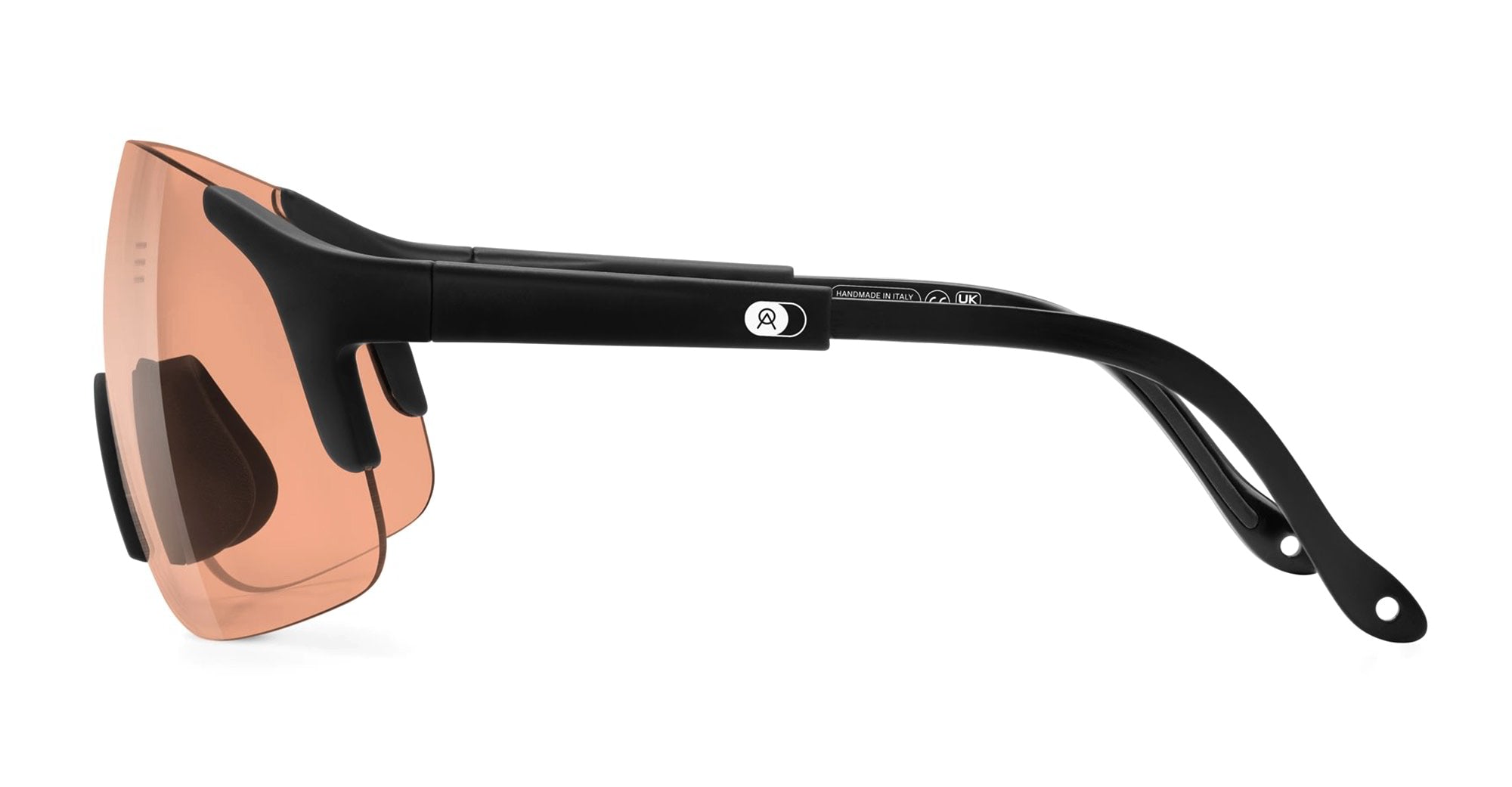Ottica Mondello Roma - Alba Optics - 8050054518077 - JUMBO - BLACK / VZUM SALMON - Tr90 - shape Mask - Black - EYEWEAR - SUNGLASSES - Unisex,Uomo,Donna,Women,Men - lens Pink - Made In Italy
