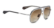 Ottica Mondello Roma - Jacques Marie Mage - JMMEK-17K - LOCKHEED - AUTUMN - Titanium - shape Aviator - Silver - EYEWEAR - SUNGLASSES - Uomo,Men - lens Gradient brown - Made In Japan