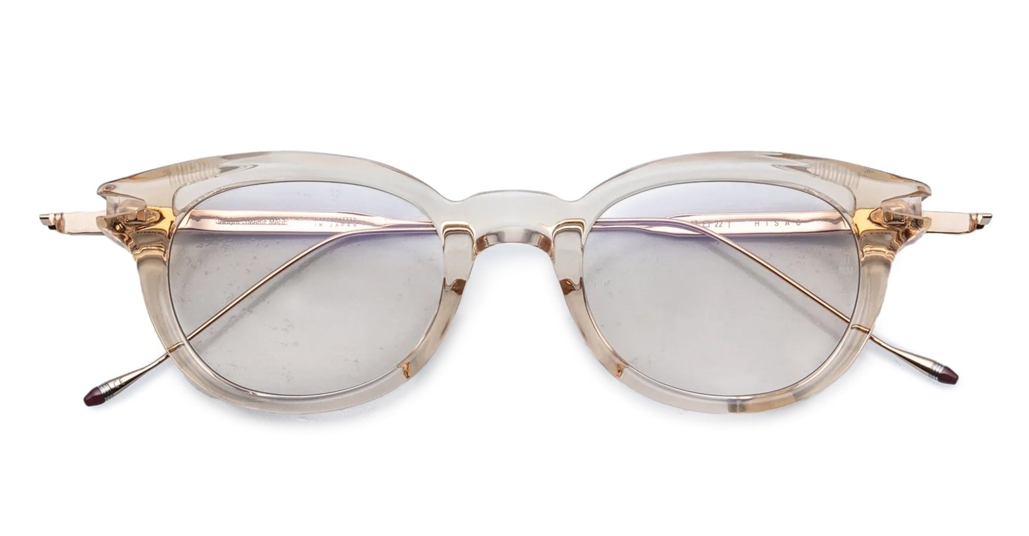 Ottica Mondello Roma - Jacques Marie Mage - JMMHIRX-1p - HISAO - PERLE RX - Acetate, titanium - shape Round - pink - EYEWEAR - EYEGLASSES - Donna,Women - lens Clear - Made In Japan