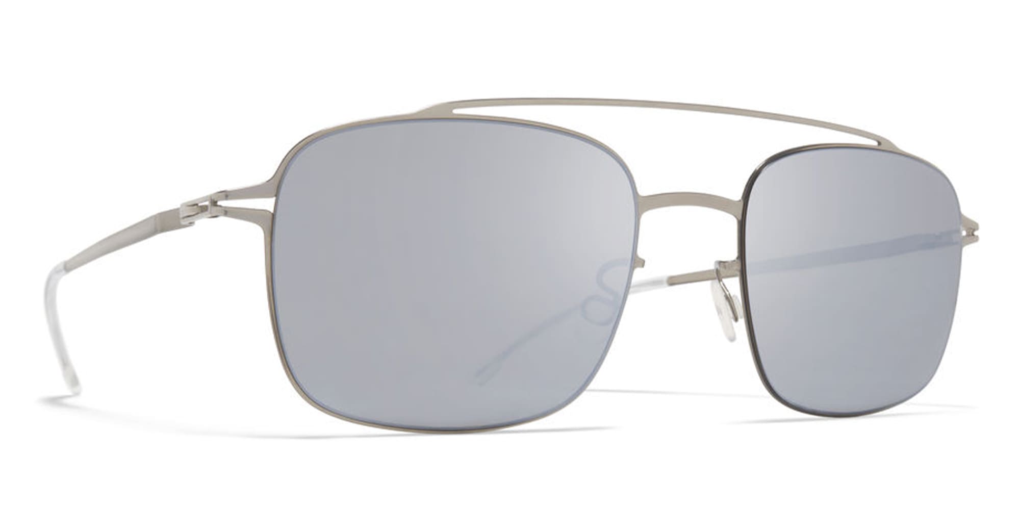 Ottica Mondello Roma - Mykita - 10300517 - JANO - POW2 SILVER / BROWN FLASH LENS - stainless steel - shape  - Silver - EYEWEAR - SUNGLASSES - Unisex,Uomo,Donna,Women,Men - lens  - Made In Germany