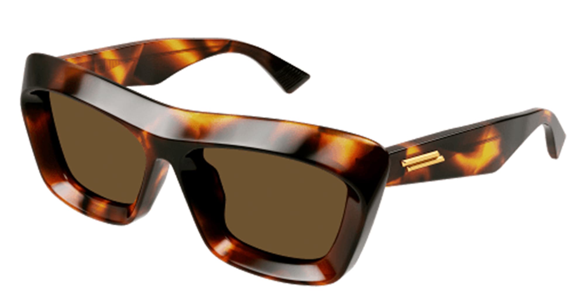 Ottica Mondello Roma - Bottega Veneta - BV1283S-002 - BV1283S-002 - HAVANA - Acetate - shape Squared - Havana - EYEWEAR - SUNGLASSES - Donna,Women - lens Brown - Made In Japan