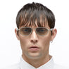 Ottica Mondello Roma - Kuboraum - KRSJ71SI0000004G - MASK J71 - SILVER - Metal - shape  - Silver - EYEWEAR - SUNGLASSES - Uomo,Men - lens  - Made In Italy