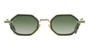 Ottica Mondello Roma - T HENRI - SQME - SQUADRA - ENVY - Acetate, titanium - shape Octagonal - gold, green - EYEWEAR - SUNGLASSES - Unisex,Uomo,Donna,Women,Men - lens Gradient green - Made In Japan