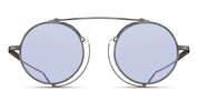 Ottica Mondello Roma - Matsuda - M3154.SG.AS.46 - M3154 - ANTIQUE SILVER / CAFE BLUE - Titanium - shape Round - Silver - EYEWEAR - SUNGLASSES - Unisex,Uomo,Donna,Women,Men - lens light blue - Made In Japan