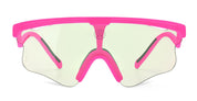 Ottica Mondello Roma - Alba Optics - 8050054517933 - DELTA LEI - FUCHSIA II / VZUM F-LENS BTL - Tr90 - shape Mask - pink - EYEWEAR - SUNGLASSES - Unisex,Uomo,Donna,Women,Men - lens blue green - Made In Italy