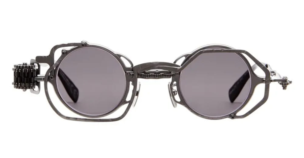 Ottica Mondello Roma - Kuboraum - KRSZ50RH0000002Y - MASK Z50 RH - DARK MATT GUNMETAL - metal, acetate - shape Round - grey - EYEWEAR - SUNGLASSES - Unisex,Uomo,Donna,Women,Men - lens Grey - Made In Italy