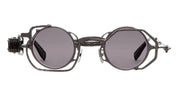 Ottica Mondello Roma - Kuboraum - KRSZ50RH0000002Y - MASK Z50 RH - DARK MATT GUNMETAL - metal, acetate - shape Round - grey - EYEWEAR - SUNGLASSES - Unisex,Uomo,Donna,Women,Men - lens Grey - Made In Italy